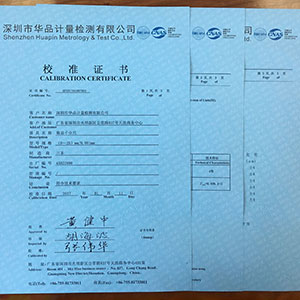 送回客戶(hù)儀器，寄送校準(zhǔn)報(bào)告證書(shū)